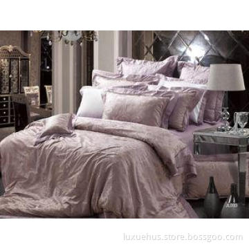 Lace Noble Elegant Silk Jacquard Luxury Bed Sets For Home K
